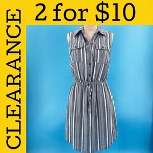 🟡 BeBop striped shirt dress